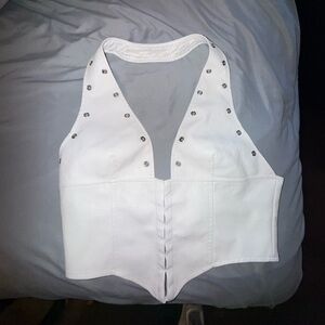 Princess Polly White Halter Top🤍